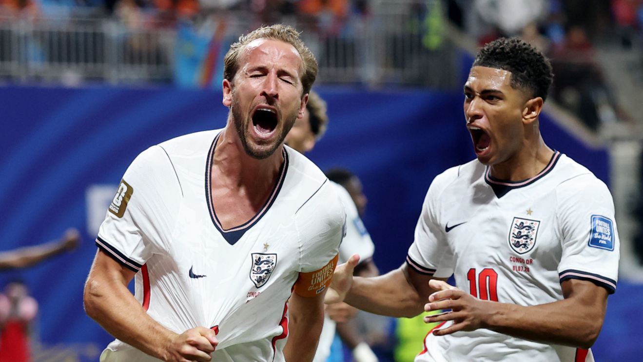Harry Kane salva Inglaterra com gol da virada contra RD Congo na Copa 2026